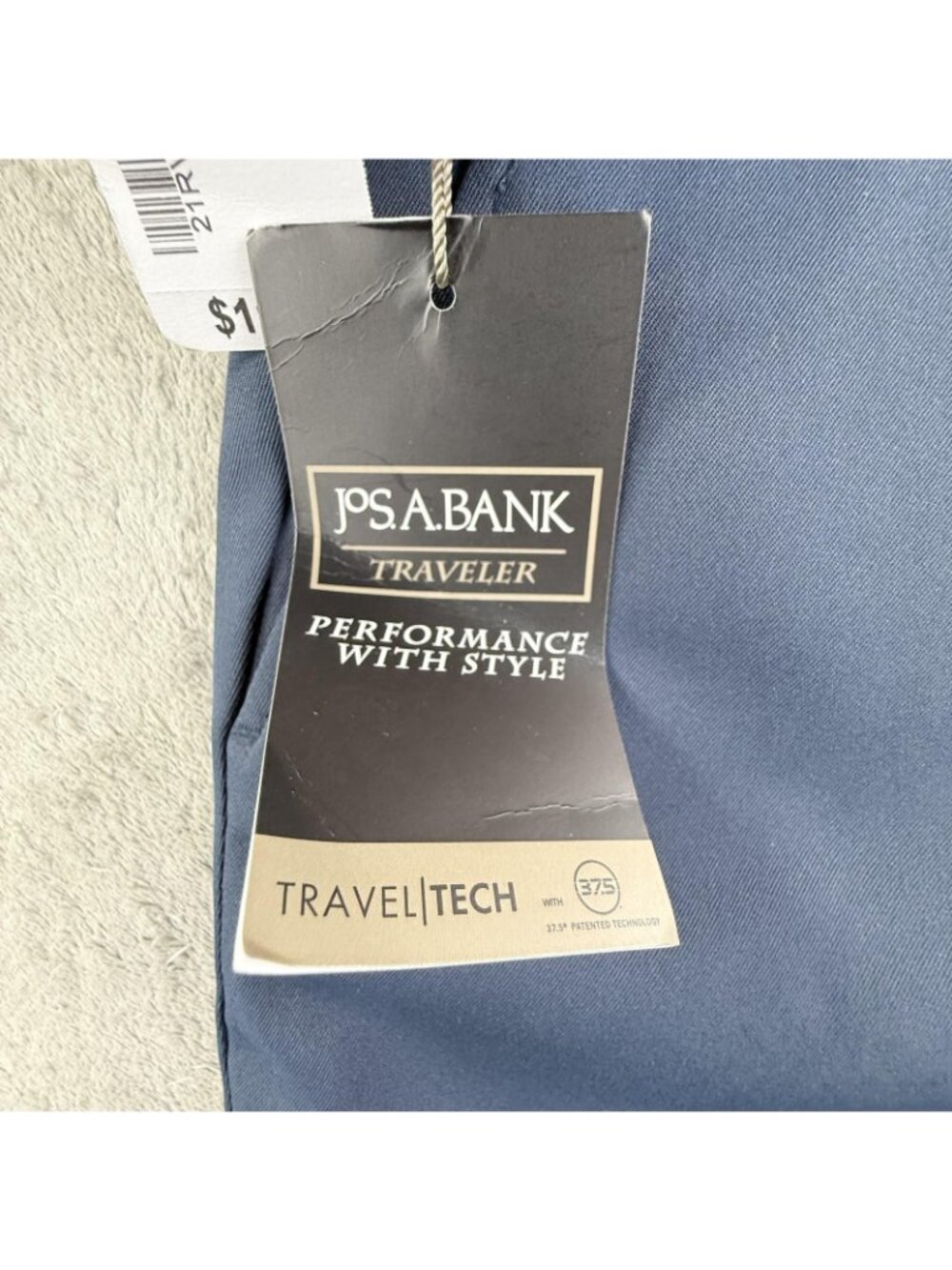 Jos. A. Bank Traveler Pants Mens 44x30 Blue Travel Tech Dress Business 21RV44075 - Picture 5 of 16